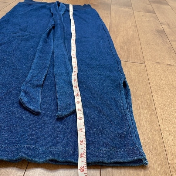 AG by Adriano Goldschmied denim optic dress skirt detached tie waistband size S - Picture 11 of 12